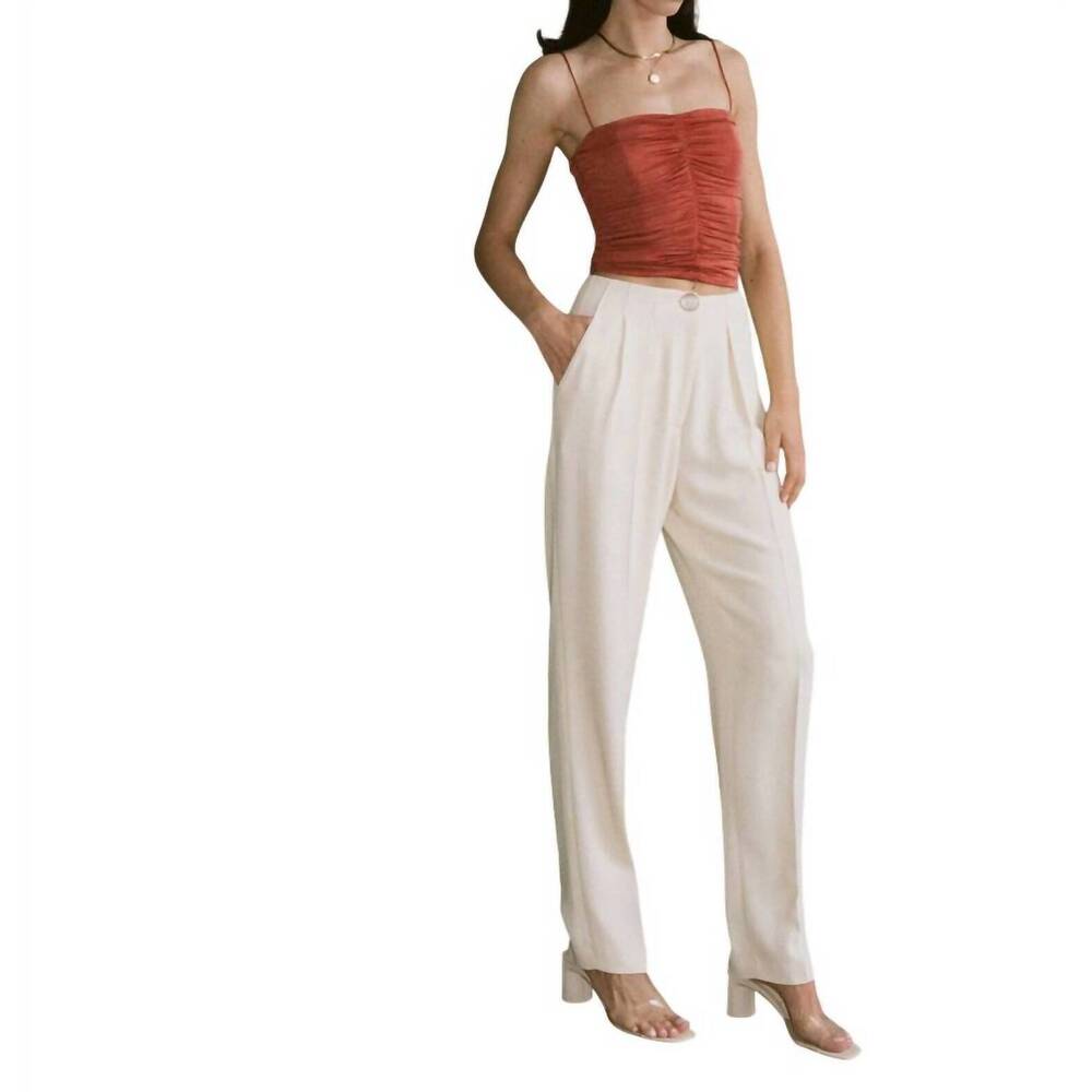 NEW MAIDEN NAME lila pant in ivory